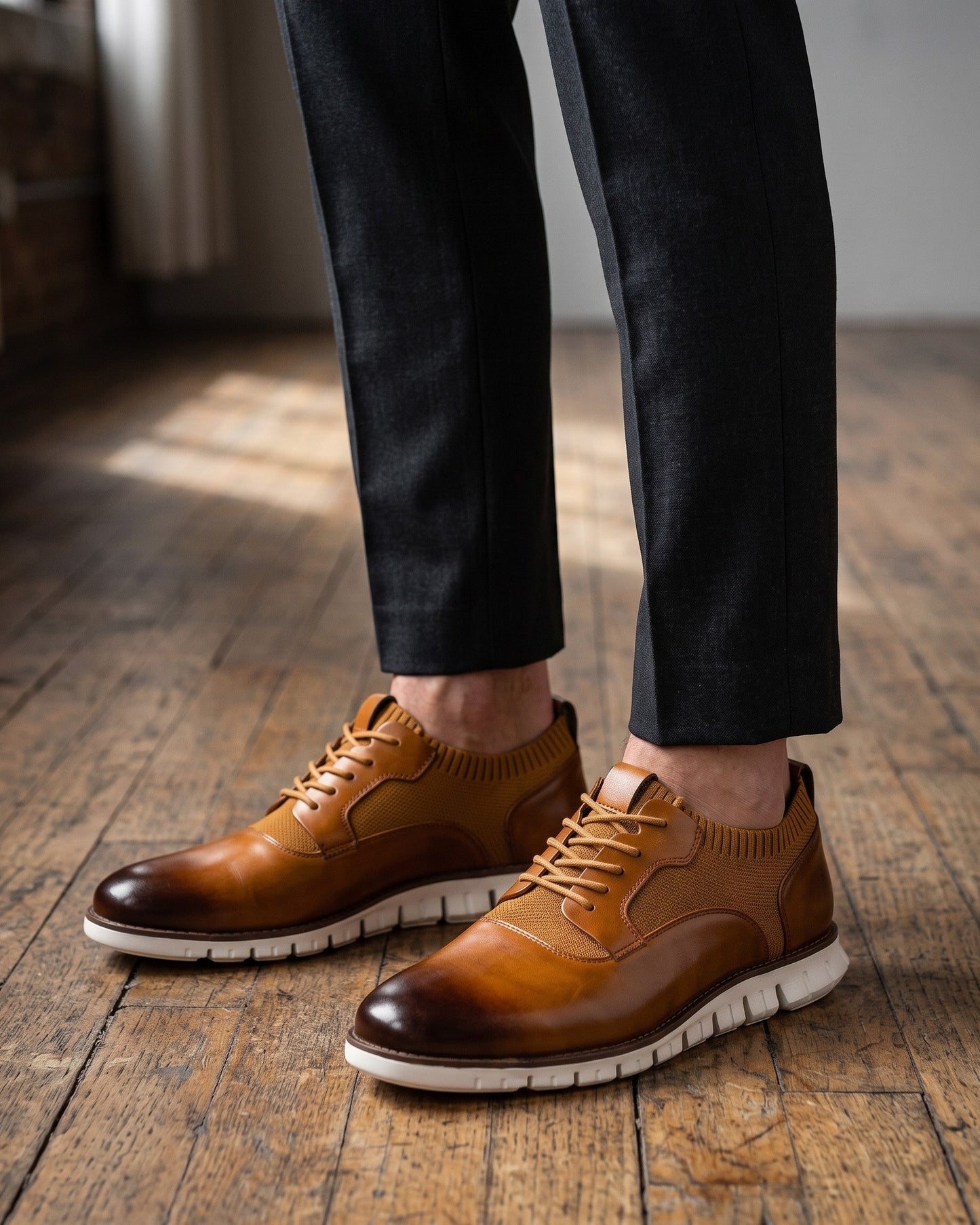 Emilio Faux Leather Hybrid Sneaker